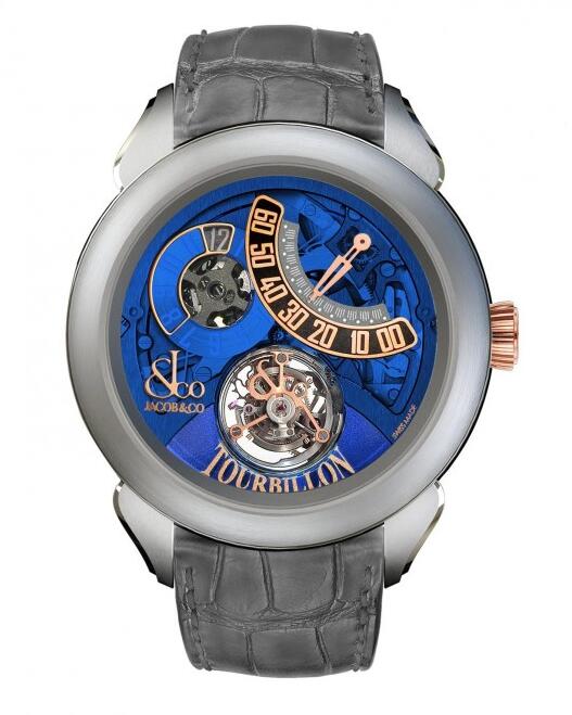 luxury replica Jacob & Co. Mechanical Complications Palatial Tourbillon Jump Hour 150.510.24.NS.PB.1NS watch